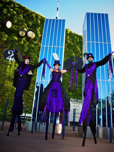 Purple Trio Towers Purple Trio Towers
